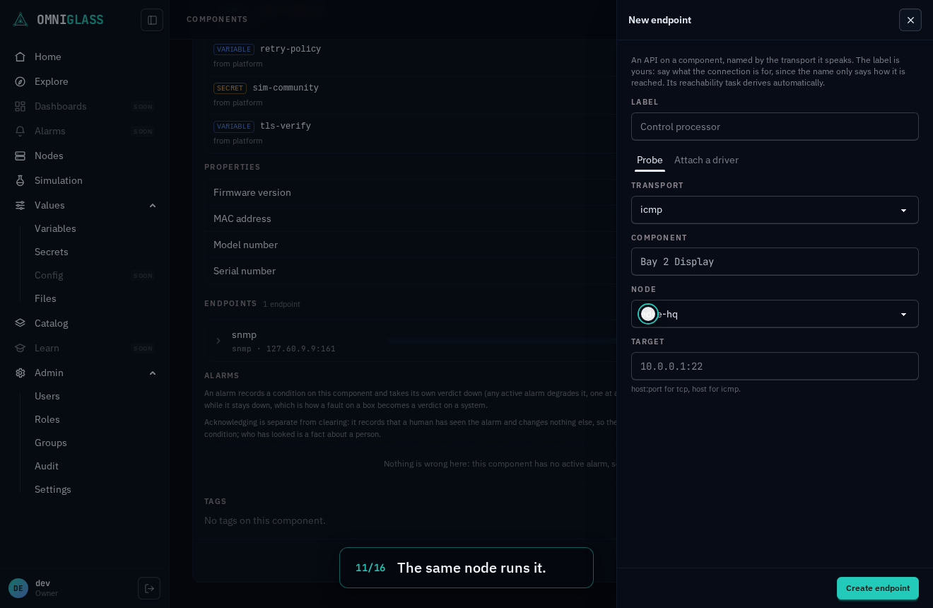 Step 11: The same node runs it.